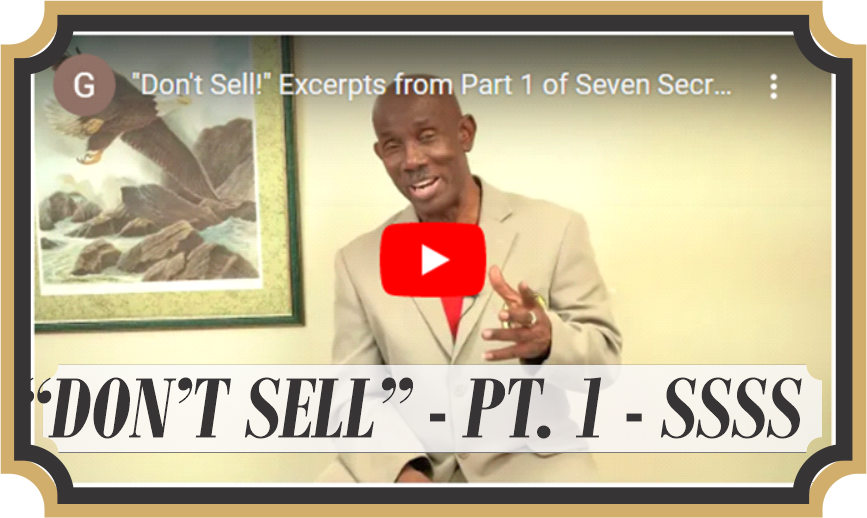 Don't Sell - Pt 1 - SSSS
